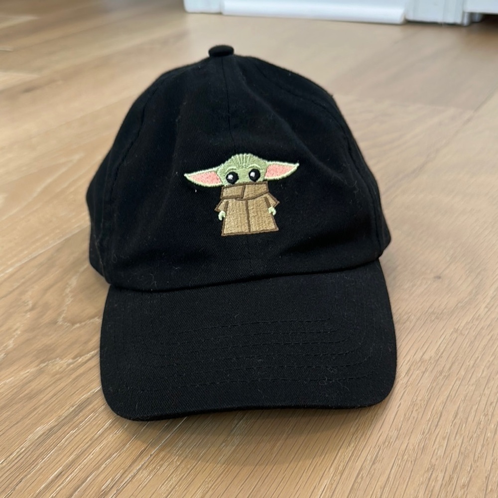 Star Wars Baby Yoda Hat Embroidered Walt Disney World Black Dad Hat Baseball Cap - Picture 2 of 11